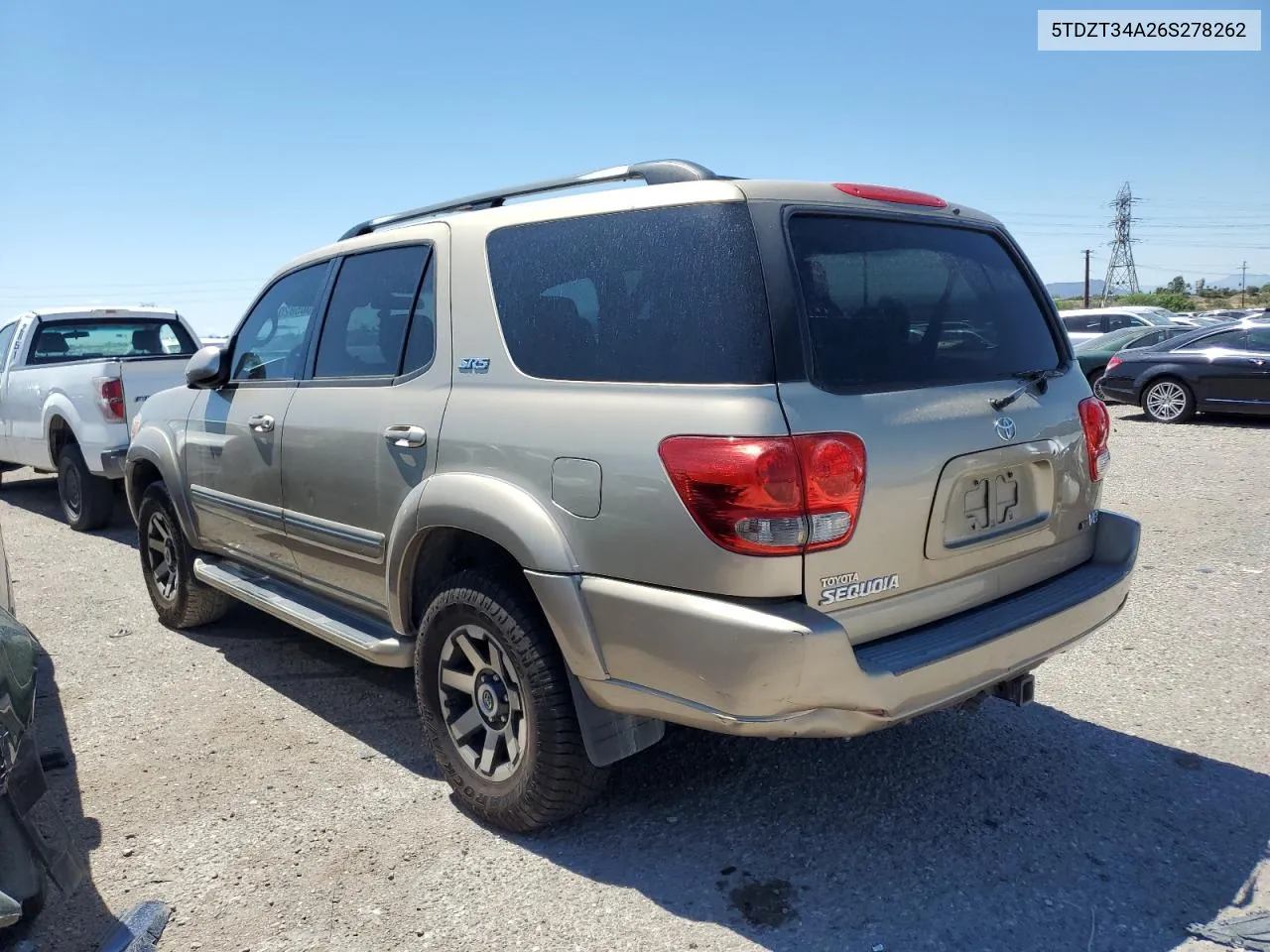 5TDZT34A26S278262 2006 Toyota Sequoia Sr5