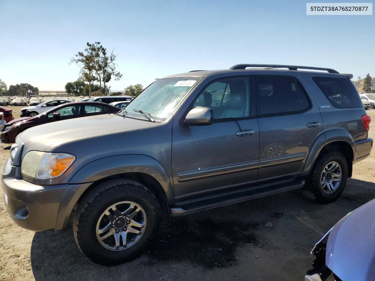 2006 Toyota Sequoia Limited VIN: 5TDZT38A76S270877 Lot: 70287724