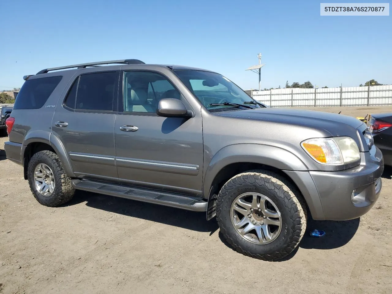 2006 Toyota Sequoia Limited VIN: 5TDZT38A76S270877 Lot: 70287724