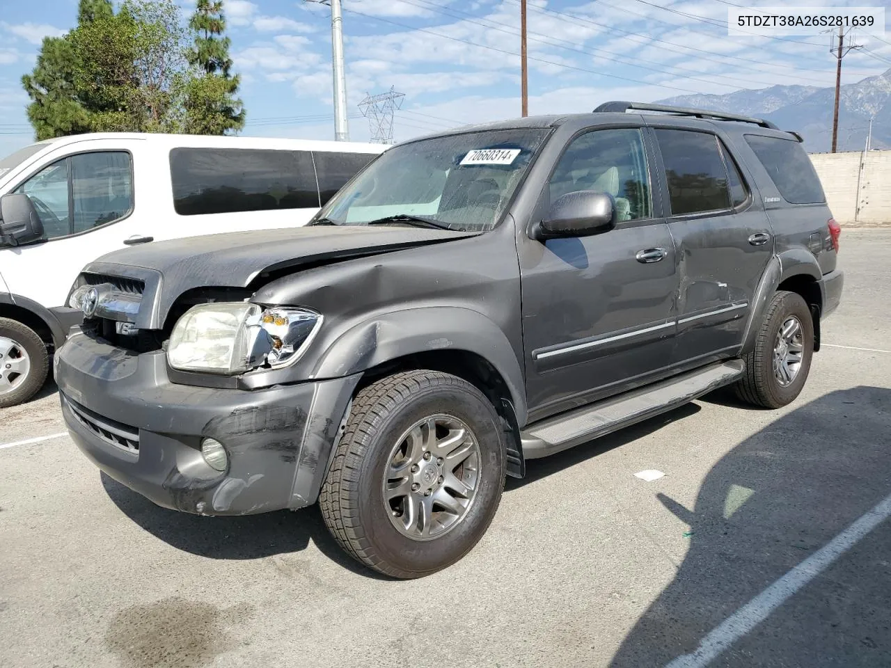 2006 Toyota Sequoia Limited VIN: 5TDZT38A26S281639 Lot: 70660314