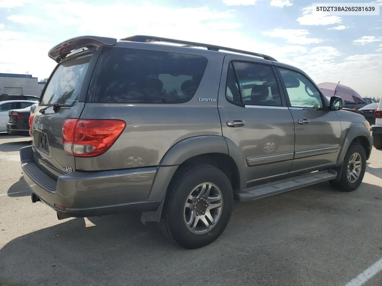 2006 Toyota Sequoia Limited VIN: 5TDZT38A26S281639 Lot: 70660314