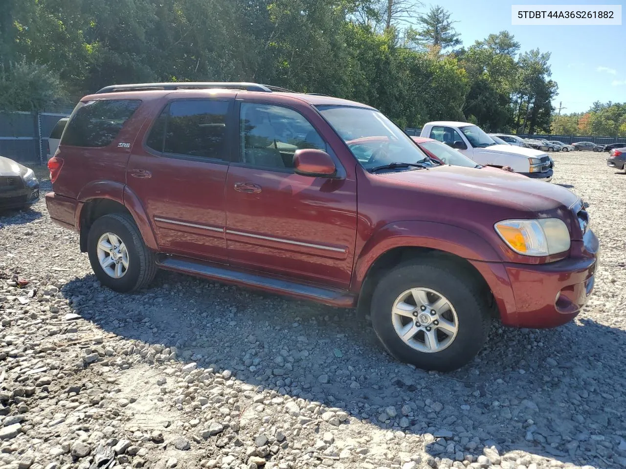 2006 Toyota Sequoia Sr5 VIN: 5TDBT44A36S261882 Lot: 70926684