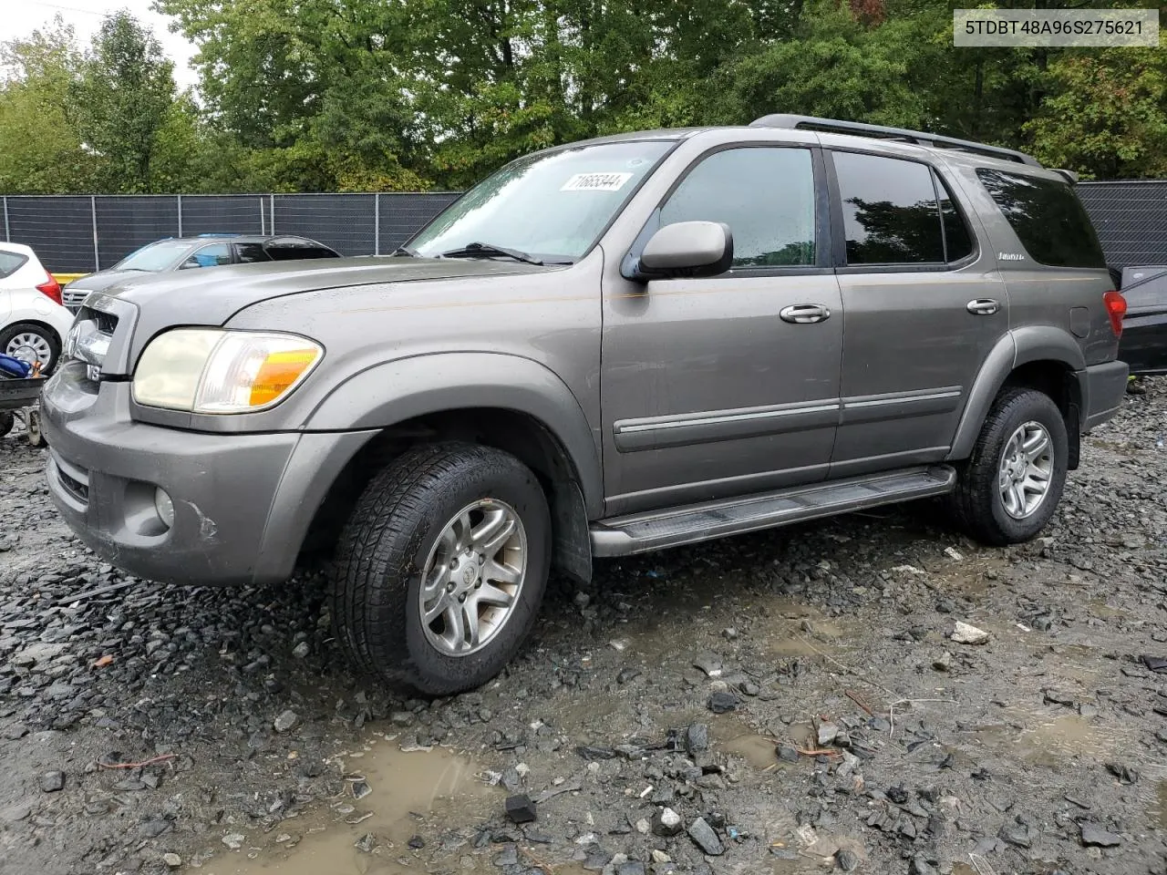 2006 Toyota Sequoia Limited VIN: 5TDBT48A96S275621 Lot: 71665344