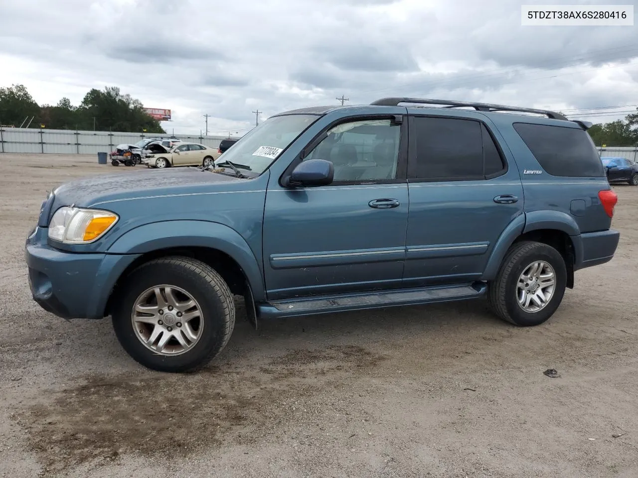 2006 Toyota Sequoia Limited VIN: 5TDZT38AX6S280416 Lot: 71772034