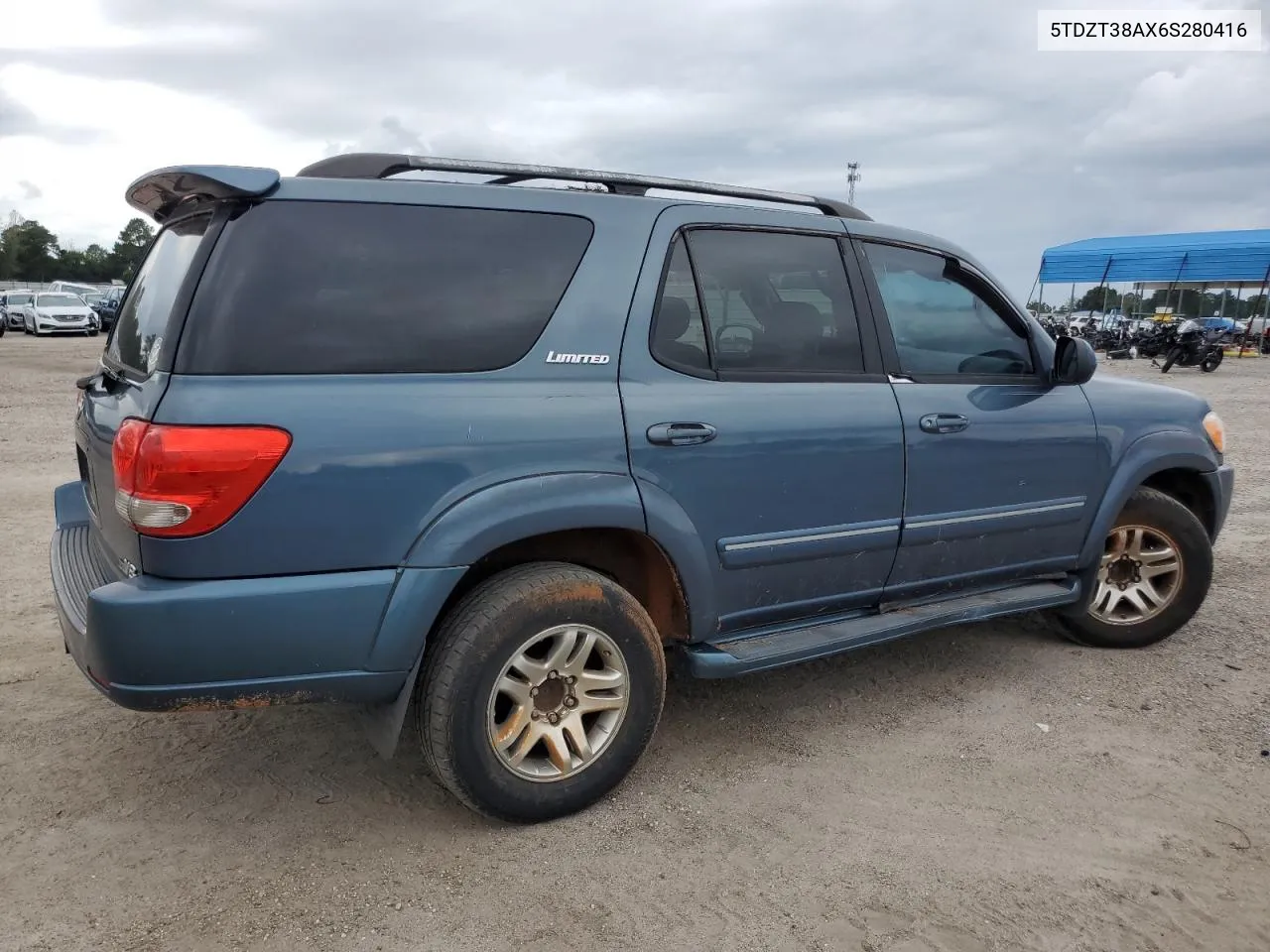 2006 Toyota Sequoia Limited VIN: 5TDZT38AX6S280416 Lot: 71772034