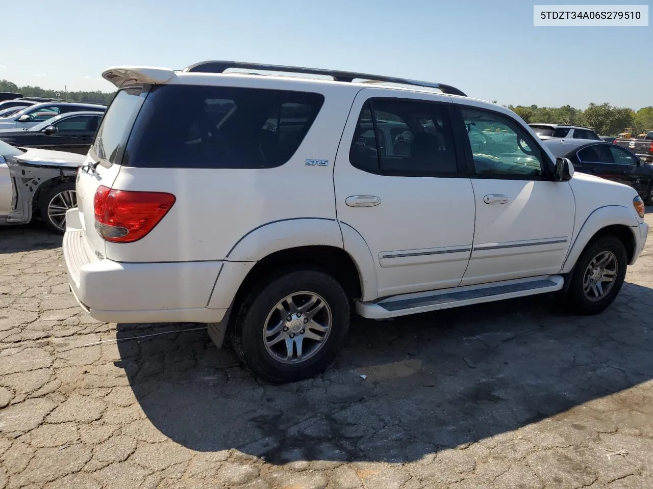 2006 Toyota Sequoia Sr5 VIN: 5TDZT34A06S279510 Lot: 72633614