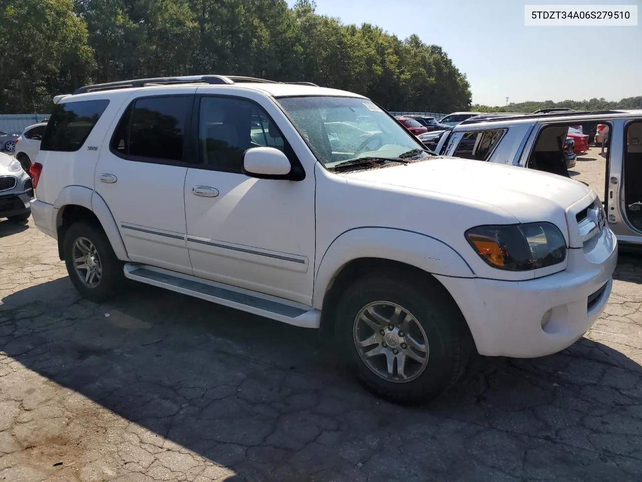 2006 Toyota Sequoia Sr5 VIN: 5TDZT34A06S279510 Lot: 72633614