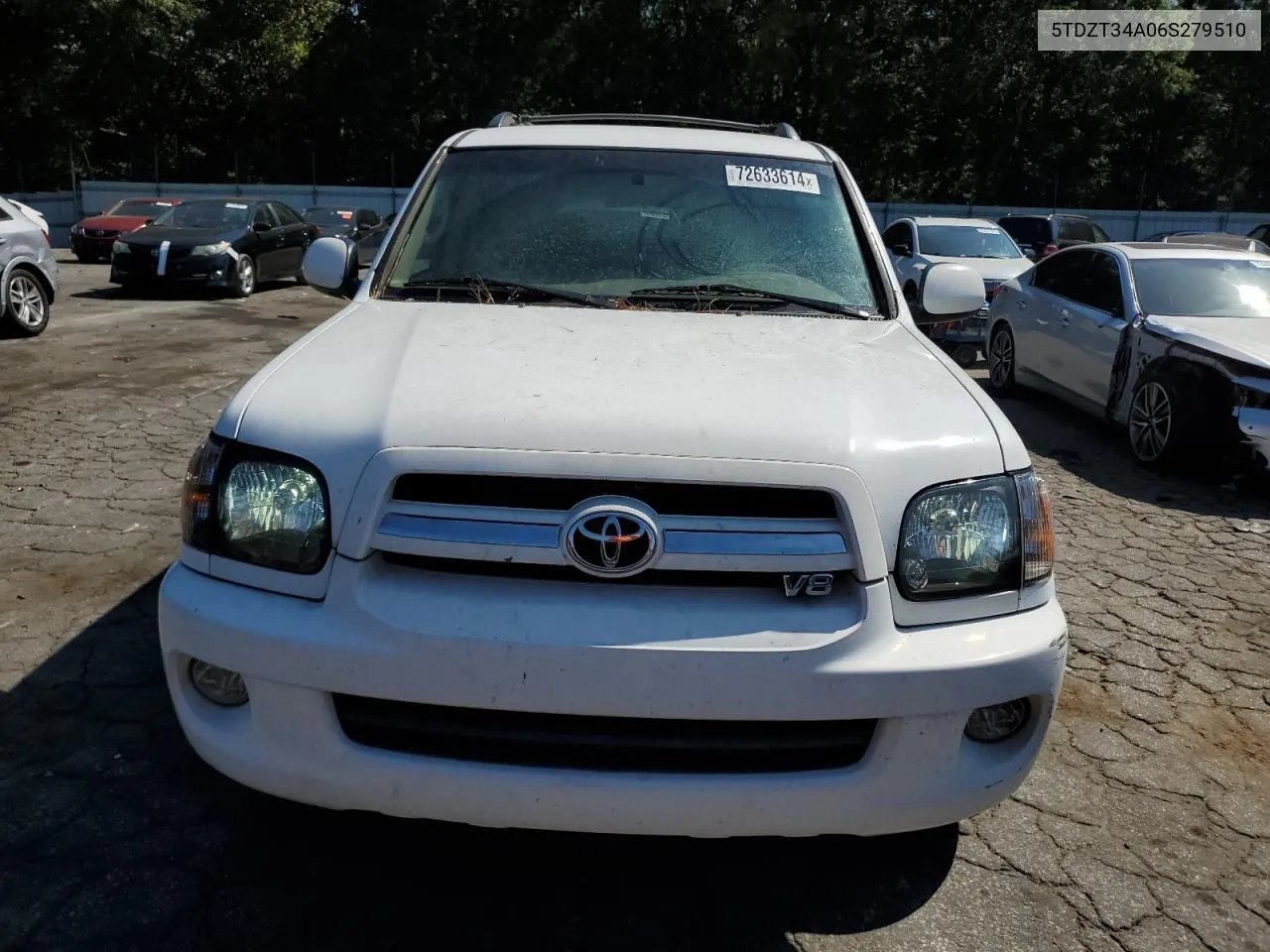 2006 Toyota Sequoia Sr5 VIN: 5TDZT34A06S279510 Lot: 72633614