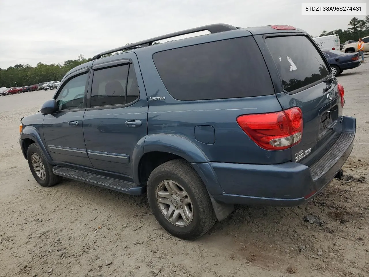 2006 Toyota Sequoia Limited VIN: 5TDZT38A96S274431 Lot: 75042404