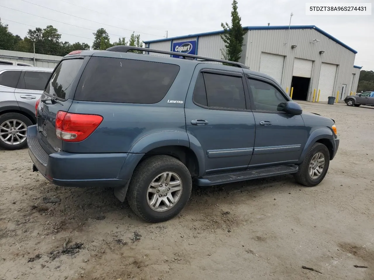 2006 Toyota Sequoia Limited VIN: 5TDZT38A96S274431 Lot: 75042404