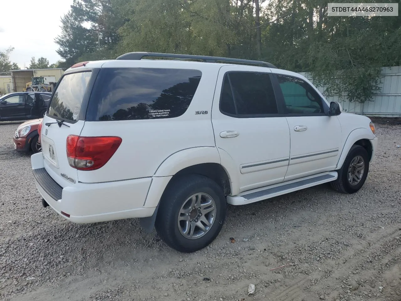 2006 Toyota Sequoia Sr5 VIN: 5TDBT44A46S270963 Lot: 76318644