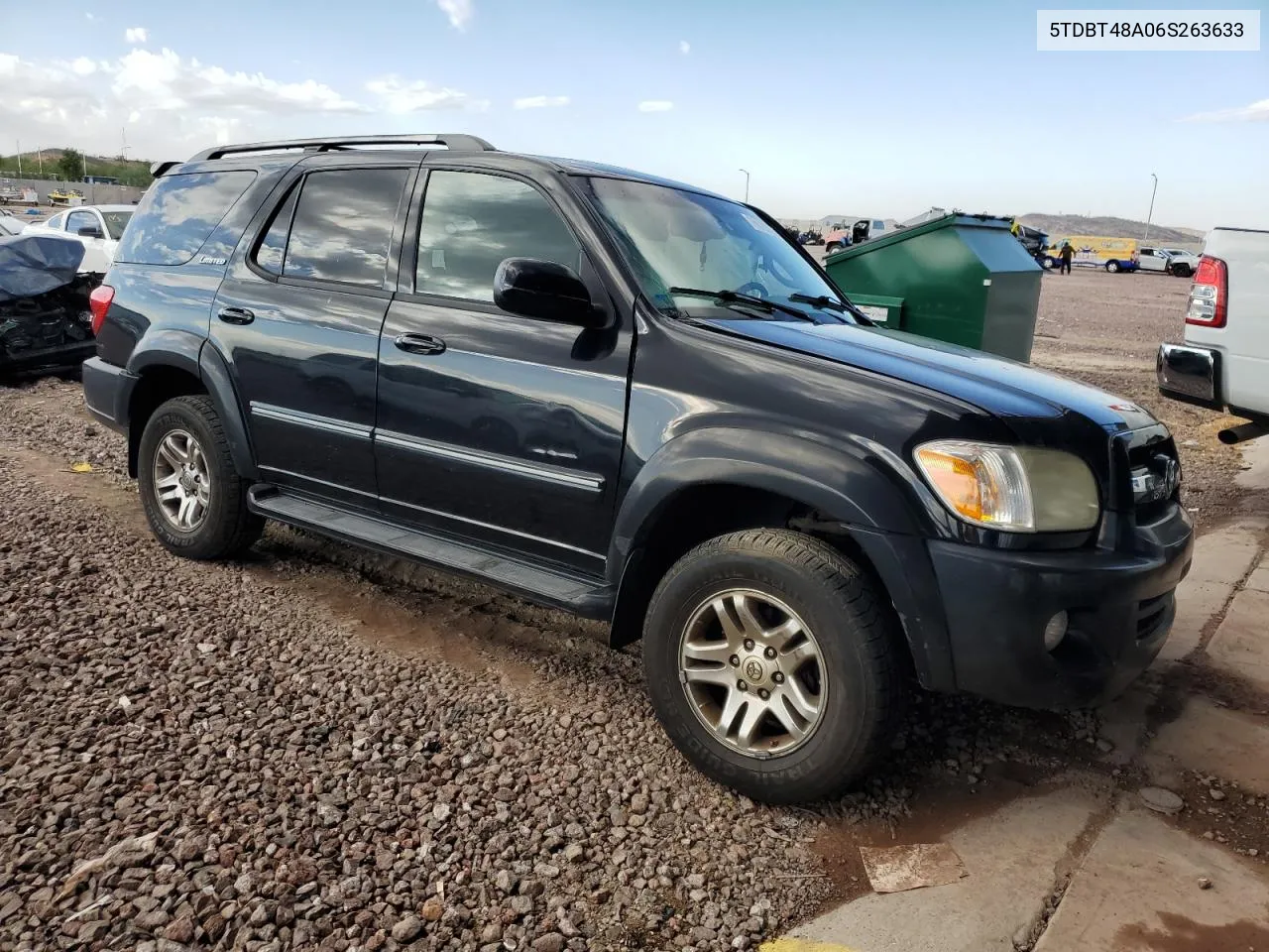 2006 Toyota Sequoia Limited VIN: 5TDBT48A06S263633 Lot: 76619434