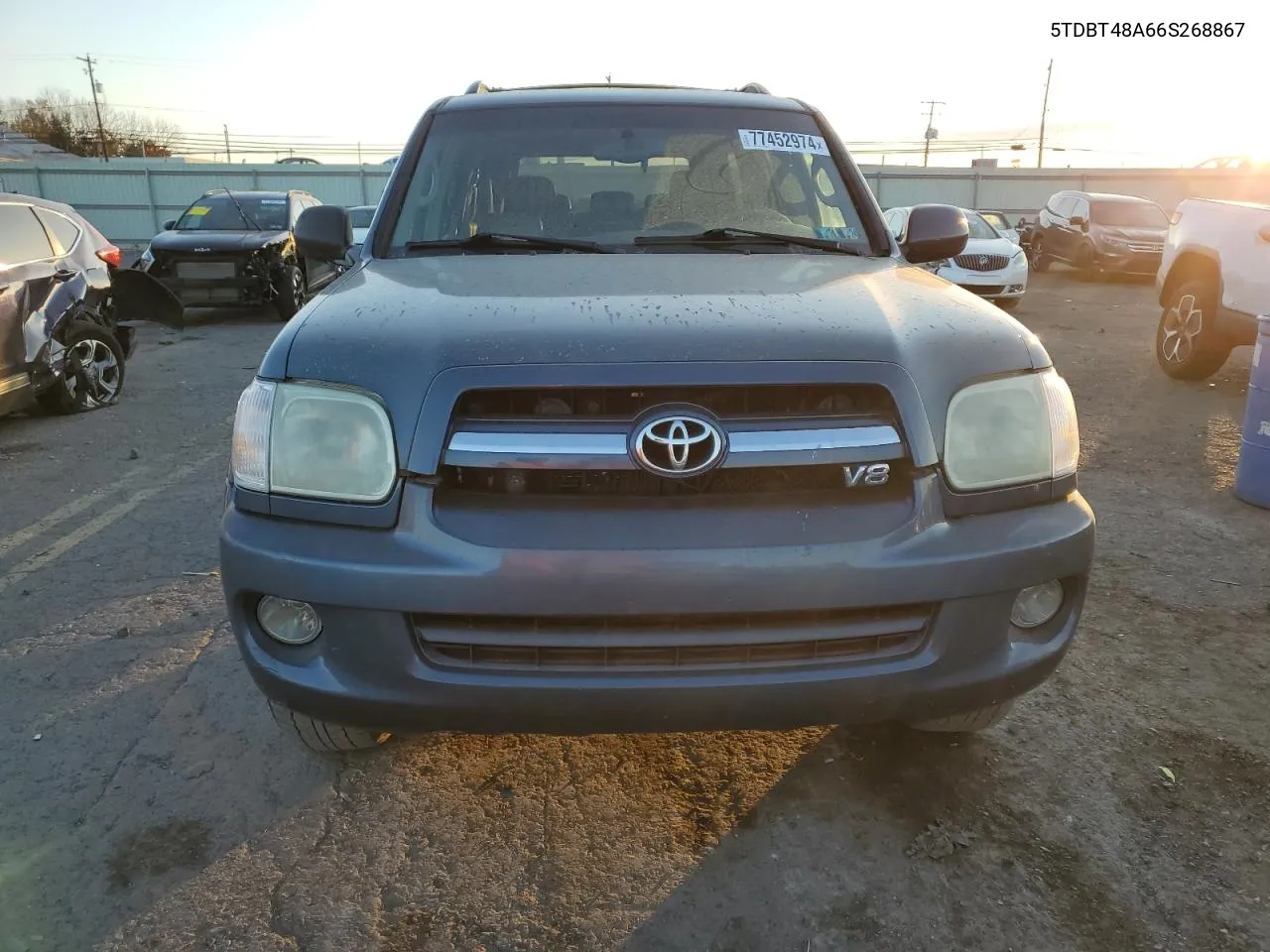 2006 Toyota Sequoia Limited VIN: 5TDBT48A66S268867 Lot: 77452974