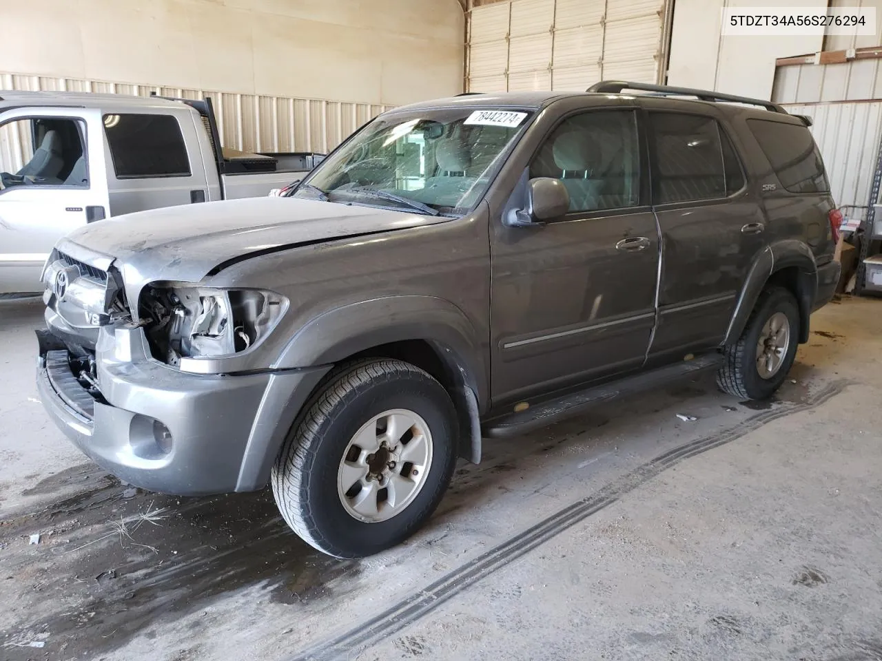 2006 Toyota Sequoia Sr5 VIN: 5TDZT34A56S276294 Lot: 78442274