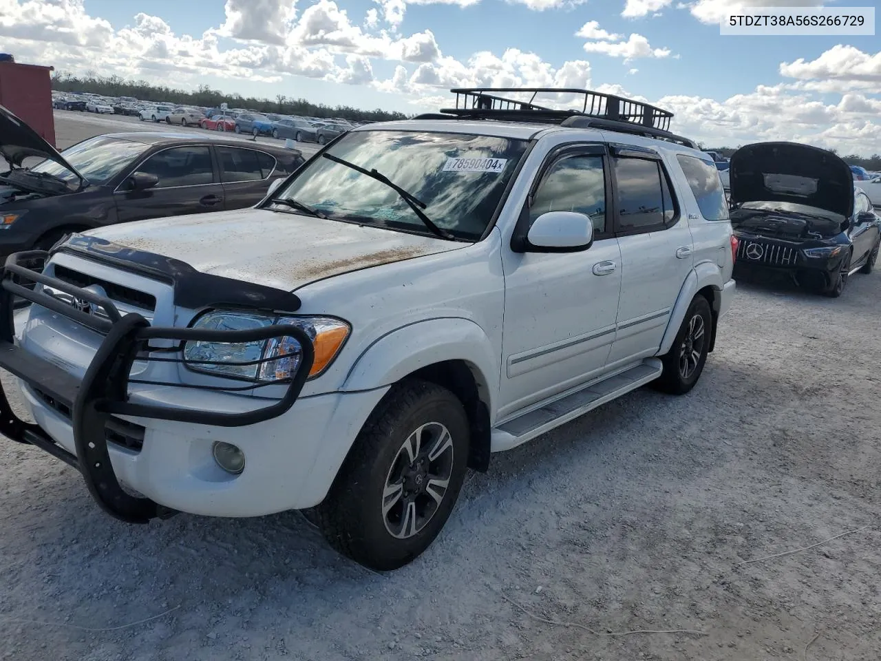 2006 Toyota Sequoia Limited VIN: 5TDZT38A56S266729 Lot: 78590404