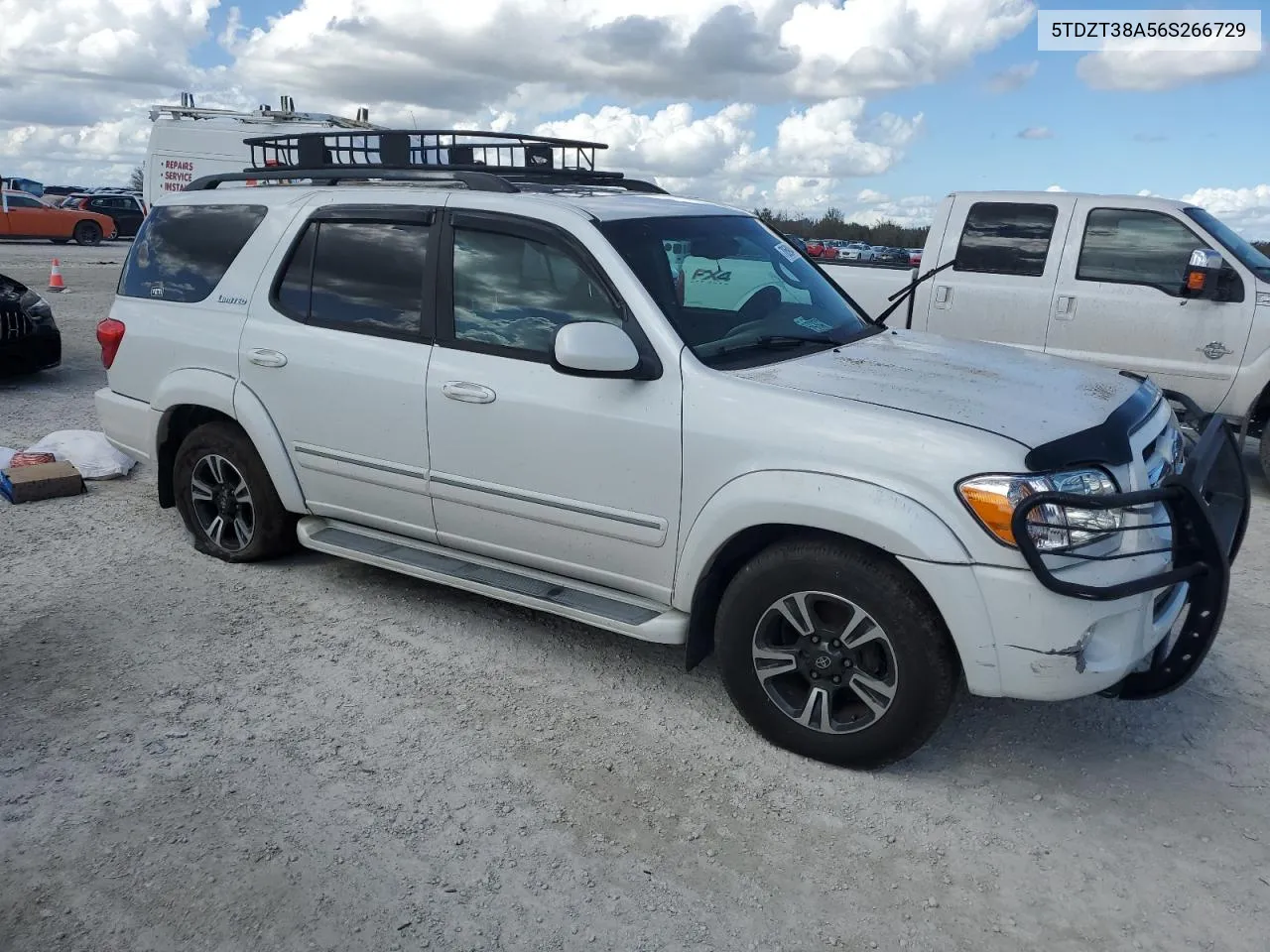 2006 Toyota Sequoia Limited VIN: 5TDZT38A56S266729 Lot: 78590404