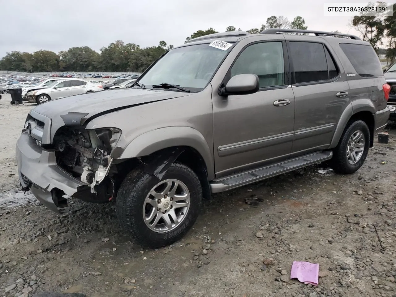 2006 Toyota Sequoia Limited VIN: 5TDZT38A36S281391 Lot: 78683634