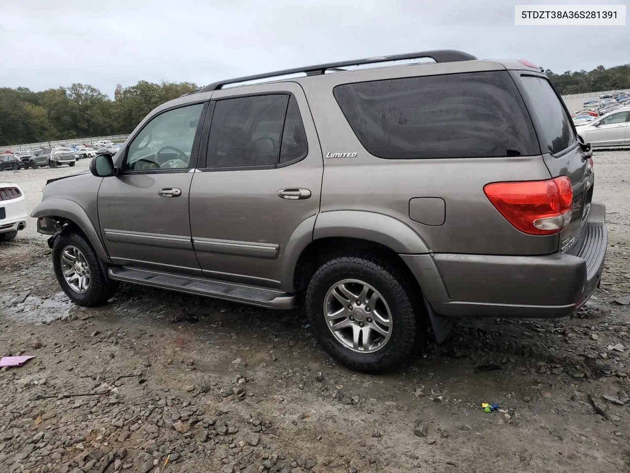 2006 Toyota Sequoia Limited VIN: 5TDZT38A36S281391 Lot: 78683634