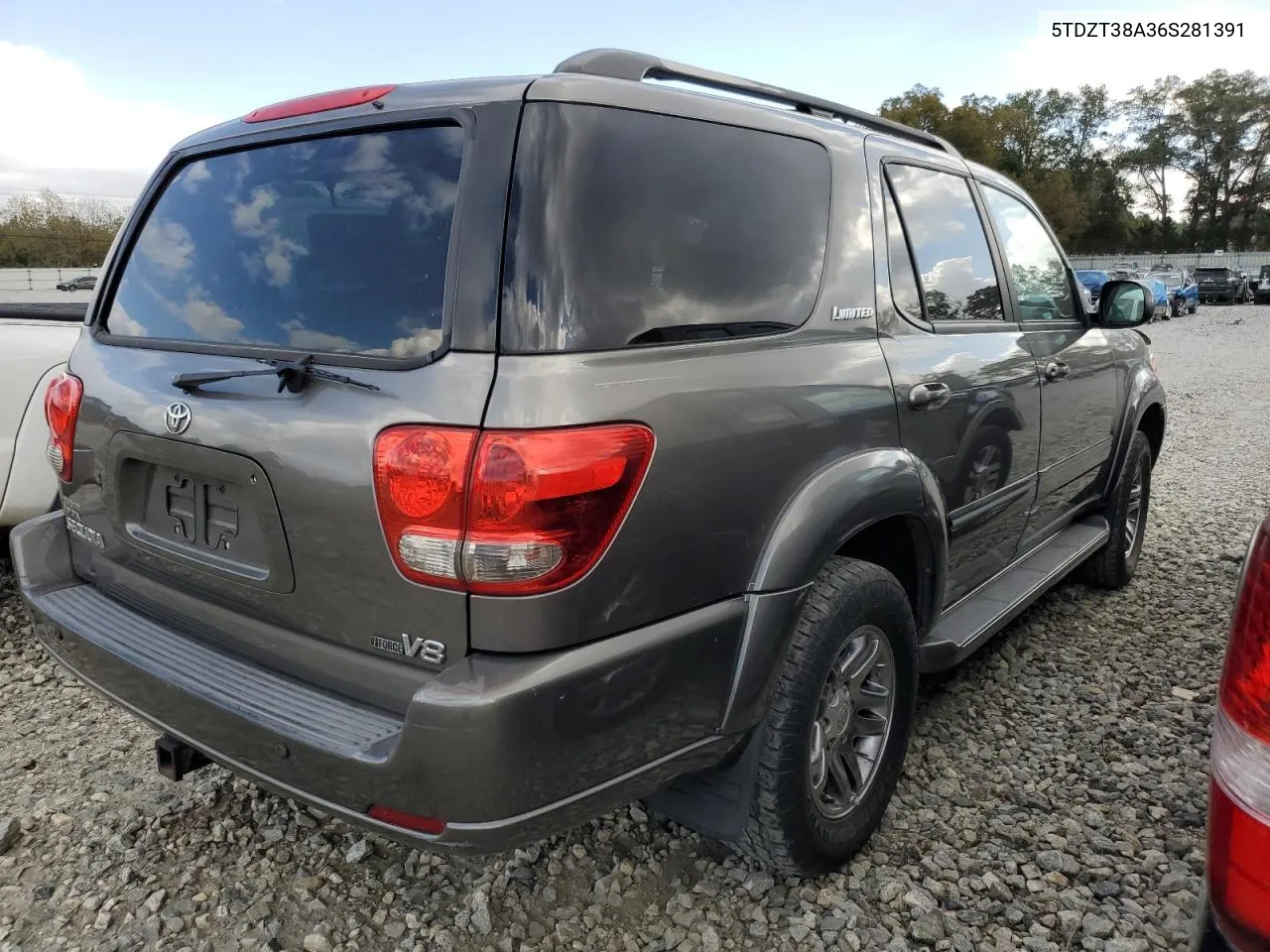 2006 Toyota Sequoia Limited VIN: 5TDZT38A36S281391 Lot: 78683634