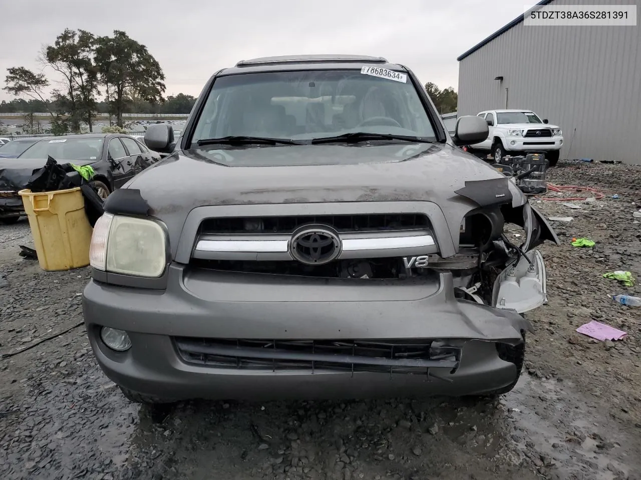 2006 Toyota Sequoia Limited VIN: 5TDZT38A36S281391 Lot: 78683634