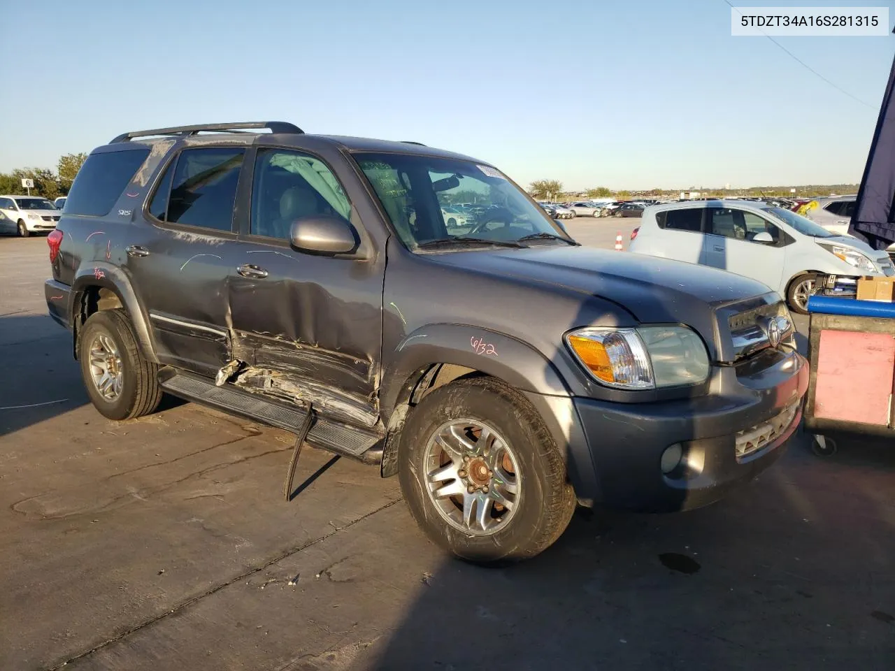 2006 Toyota Sequoia Sr5 VIN: 5TDZT34A16S281315 Lot: 78866994