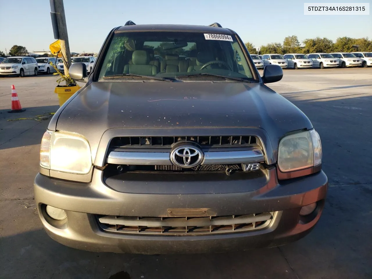 2006 Toyota Sequoia Sr5 VIN: 5TDZT34A16S281315 Lot: 78866994