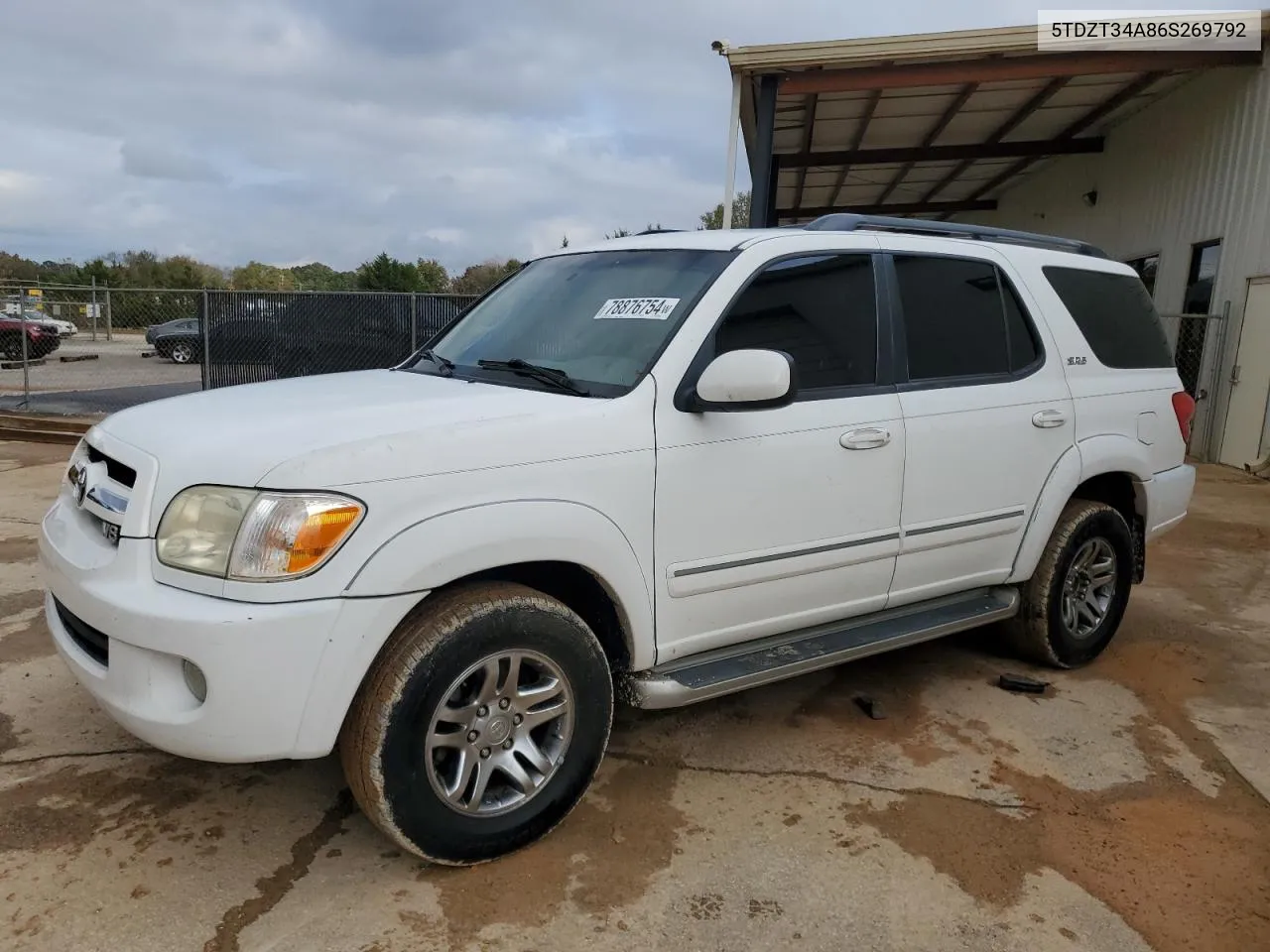 2006 Toyota Sequoia Sr5 VIN: 5TDZT34A86S269792 Lot: 78876754