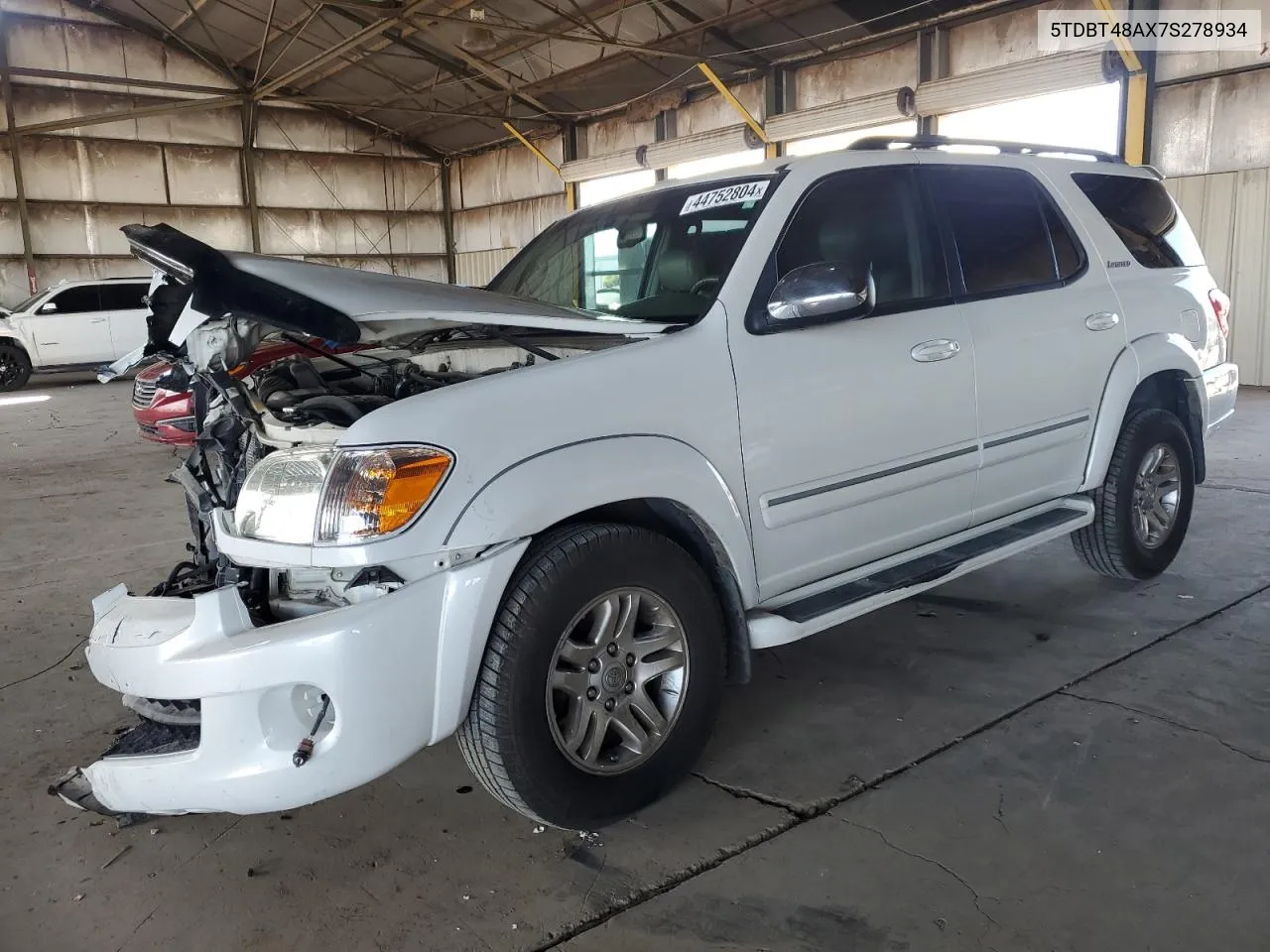 2007 Toyota Sequoia Limited VIN: 5TDBT48AX7S278934 Lot: 44752804