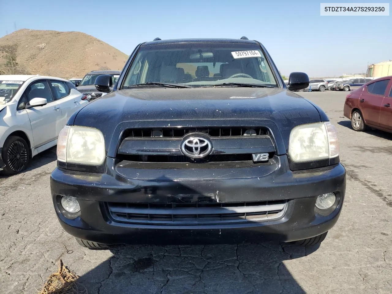 2007 Toyota Sequoia Sr5 VIN: 5TDZT34A27S293250 Lot: 59797104