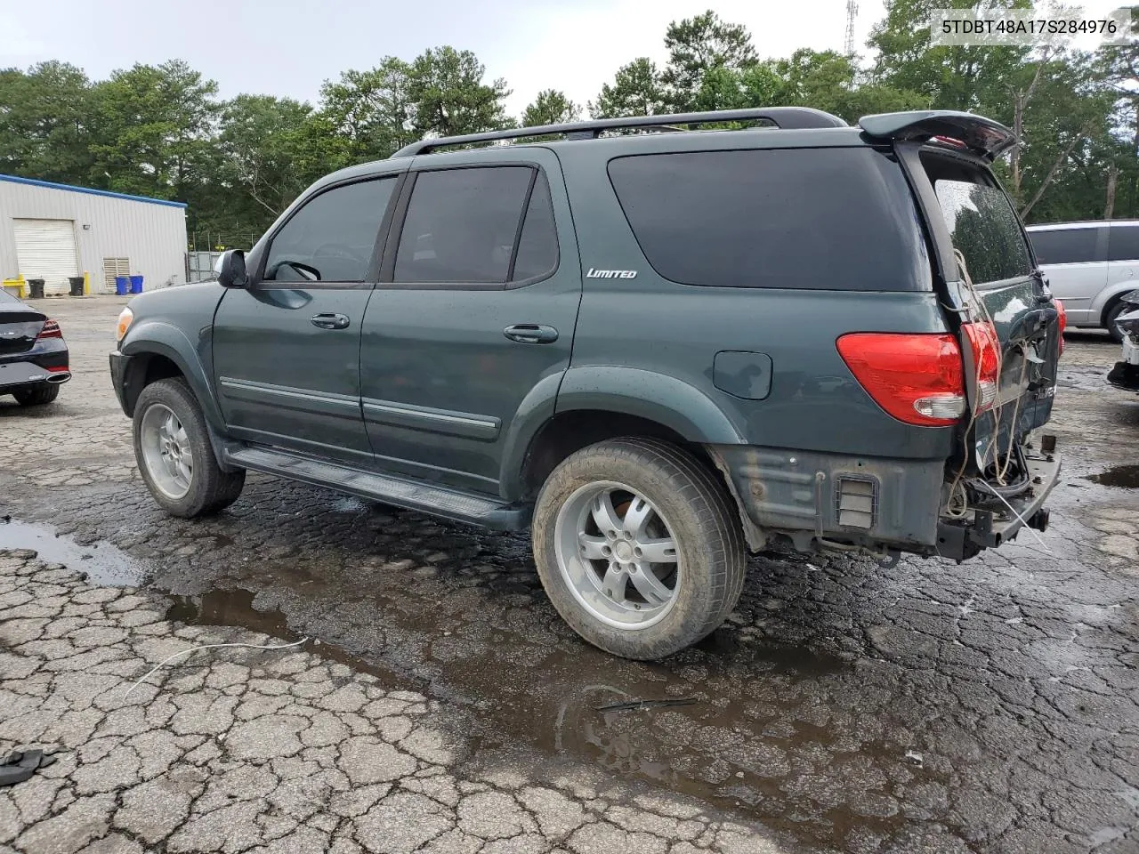 2007 Toyota Sequoia Limited VIN: 5TDBT48A17S284976 Lot: 63079594