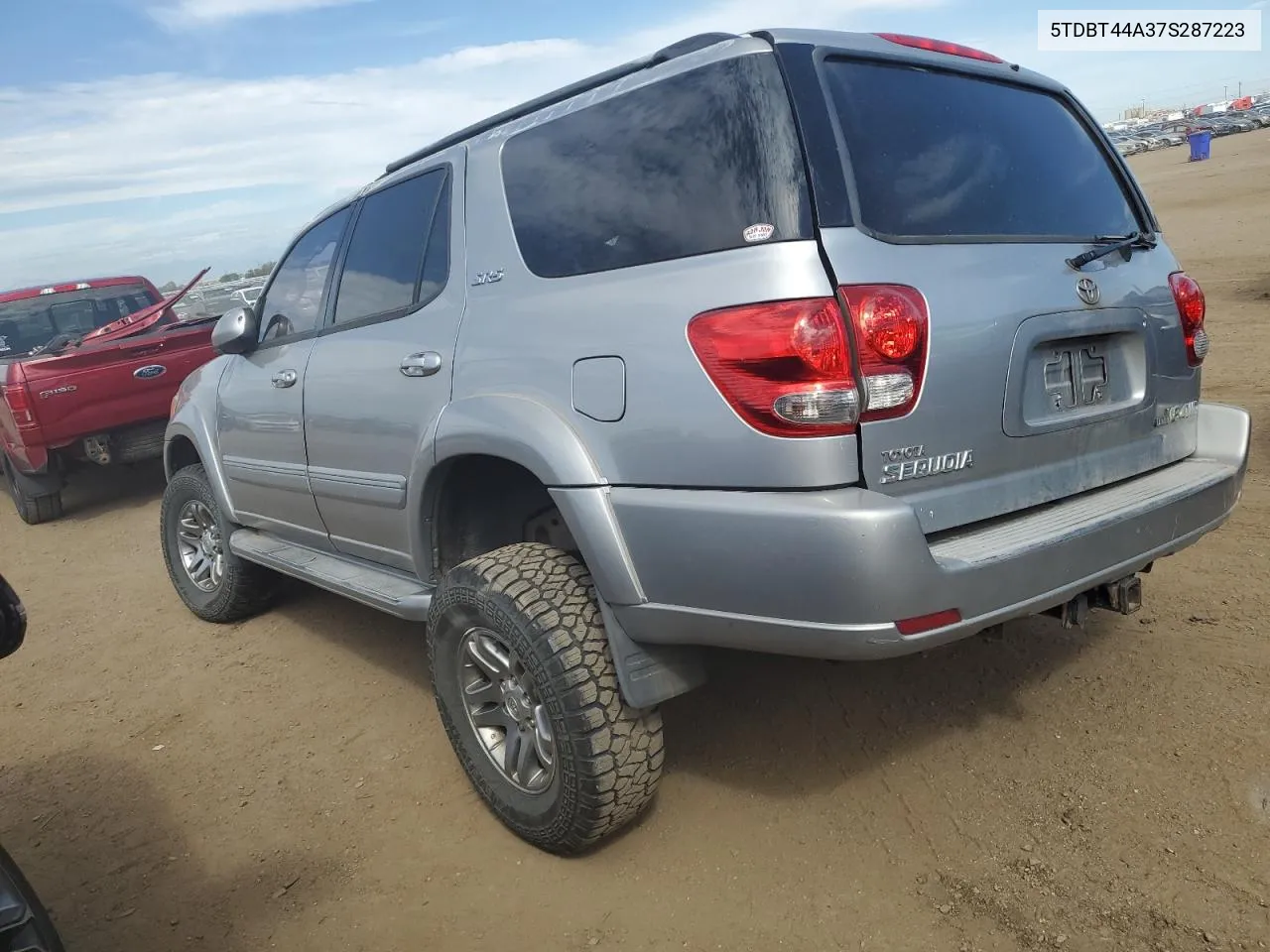 2007 Toyota Sequoia Sr5 VIN: 5TDBT44A37S287223 Lot: 68108804