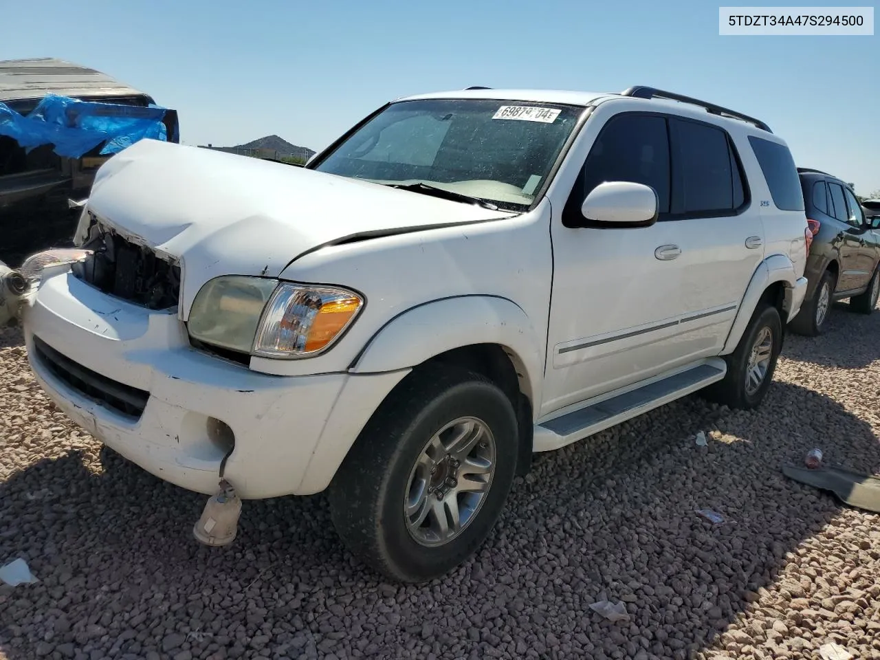 2007 Toyota Sequoia Sr5 VIN: 5TDZT34A47S294500 Lot: 69879704