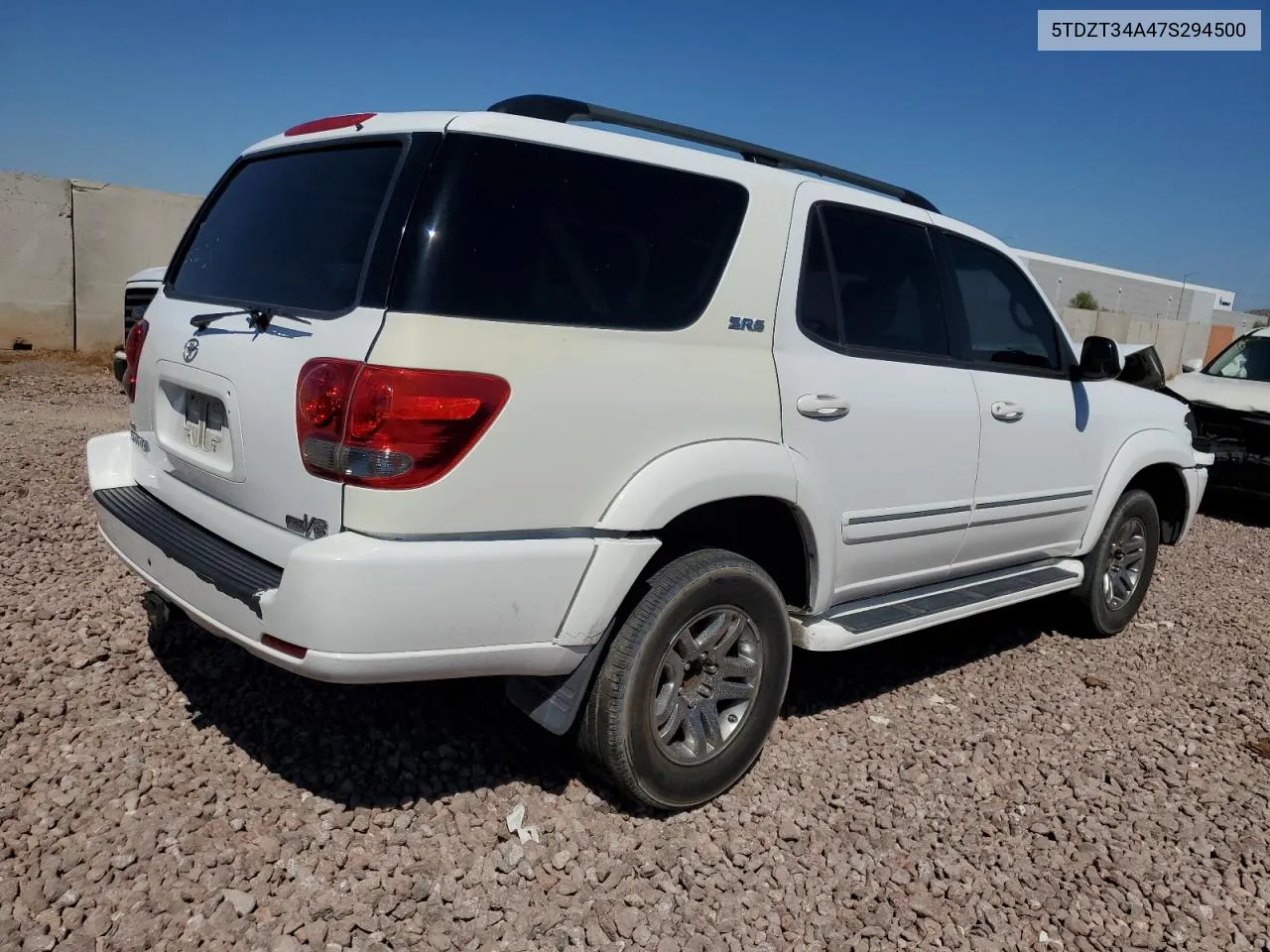 2007 Toyota Sequoia Sr5 VIN: 5TDZT34A47S294500 Lot: 69879704