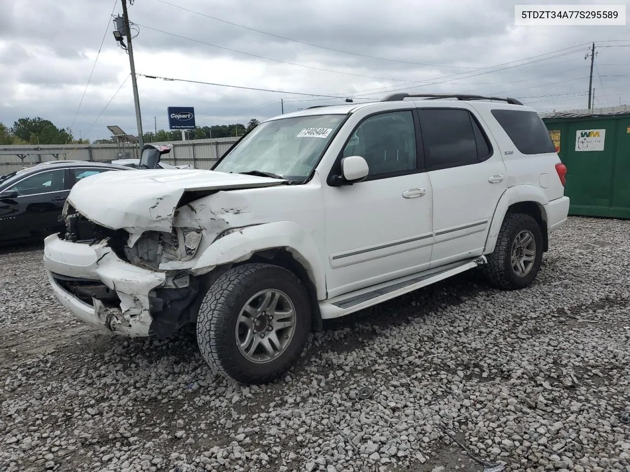 2007 Toyota Sequoia Sr5 VIN: 5TDZT34A77S295589 Lot: 73405404