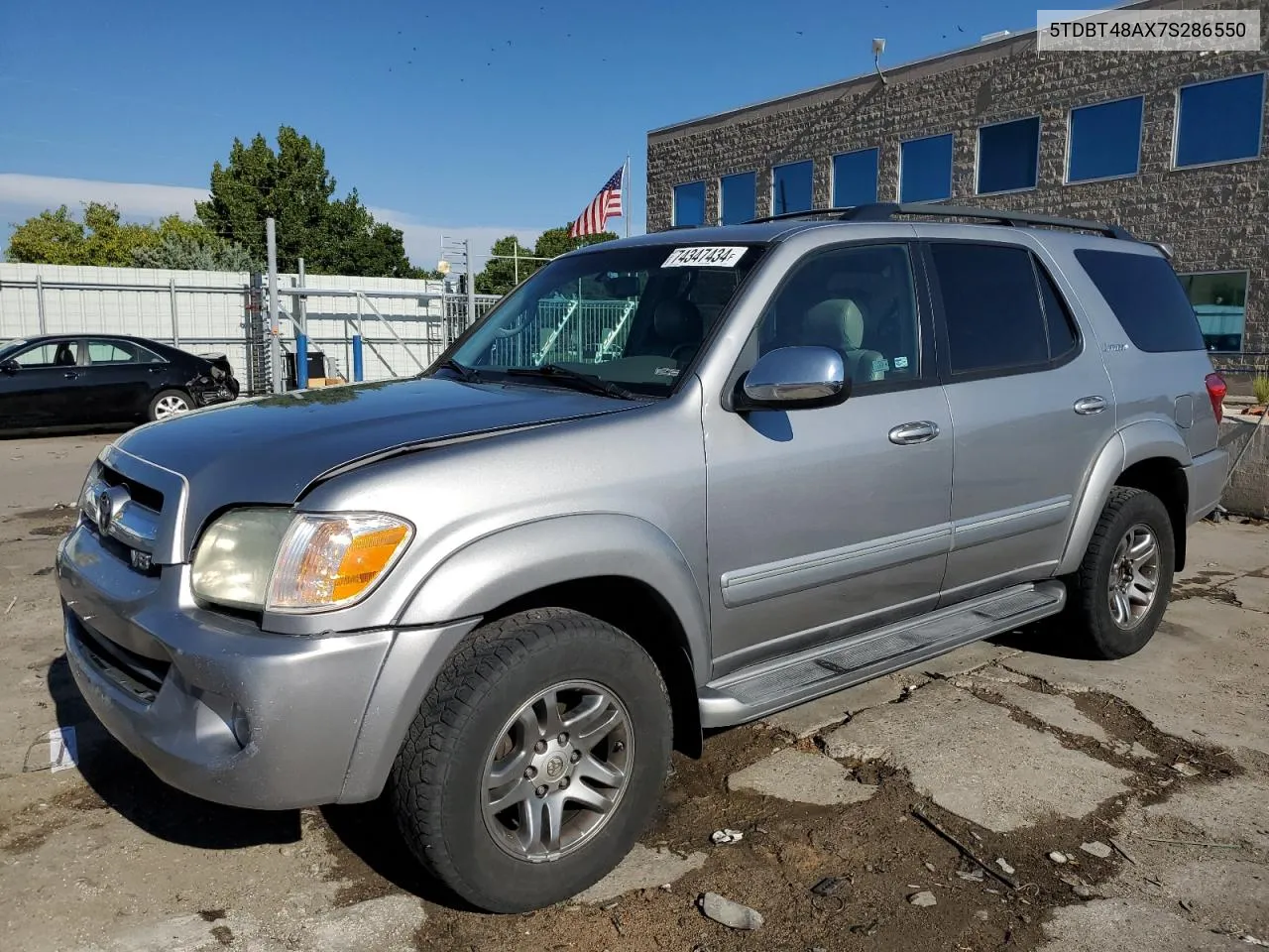 2007 Toyota Sequoia Limited VIN: 5TDBT48AX7S286550 Lot: 74347434