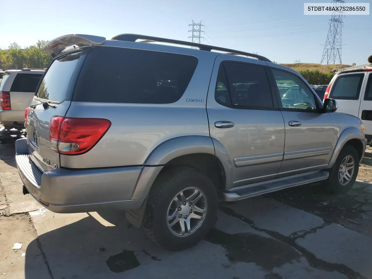 2007 Toyota Sequoia Limited VIN: 5TDBT48AX7S286550 Lot: 74347434