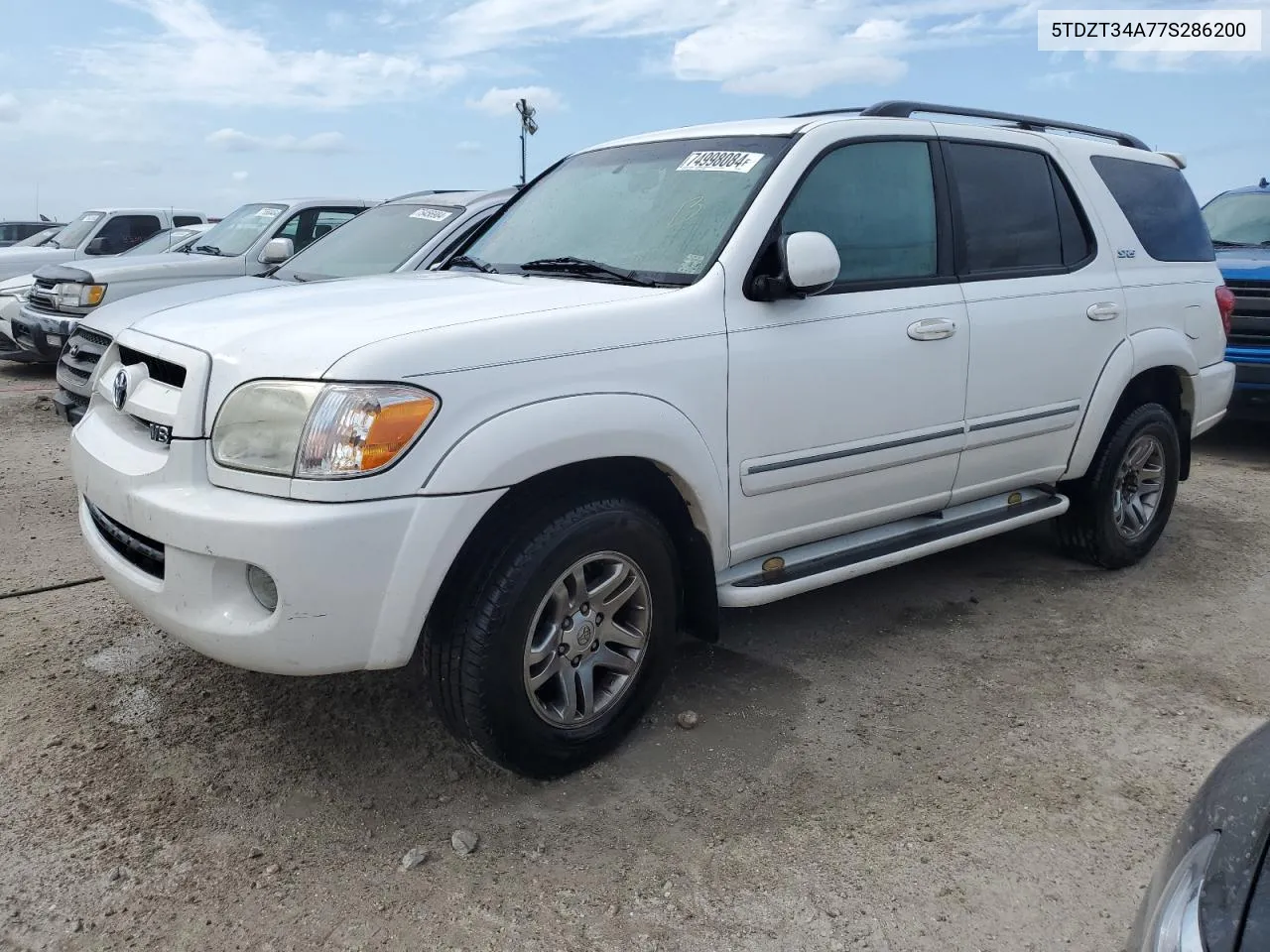 2007 Toyota Sequoia Sr5 VIN: 5TDZT34A77S286200 Lot: 74998084