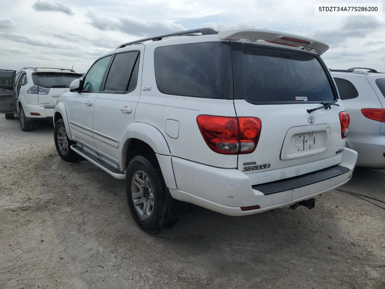 2007 Toyota Sequoia Sr5 VIN: 5TDZT34A77S286200 Lot: 74998084