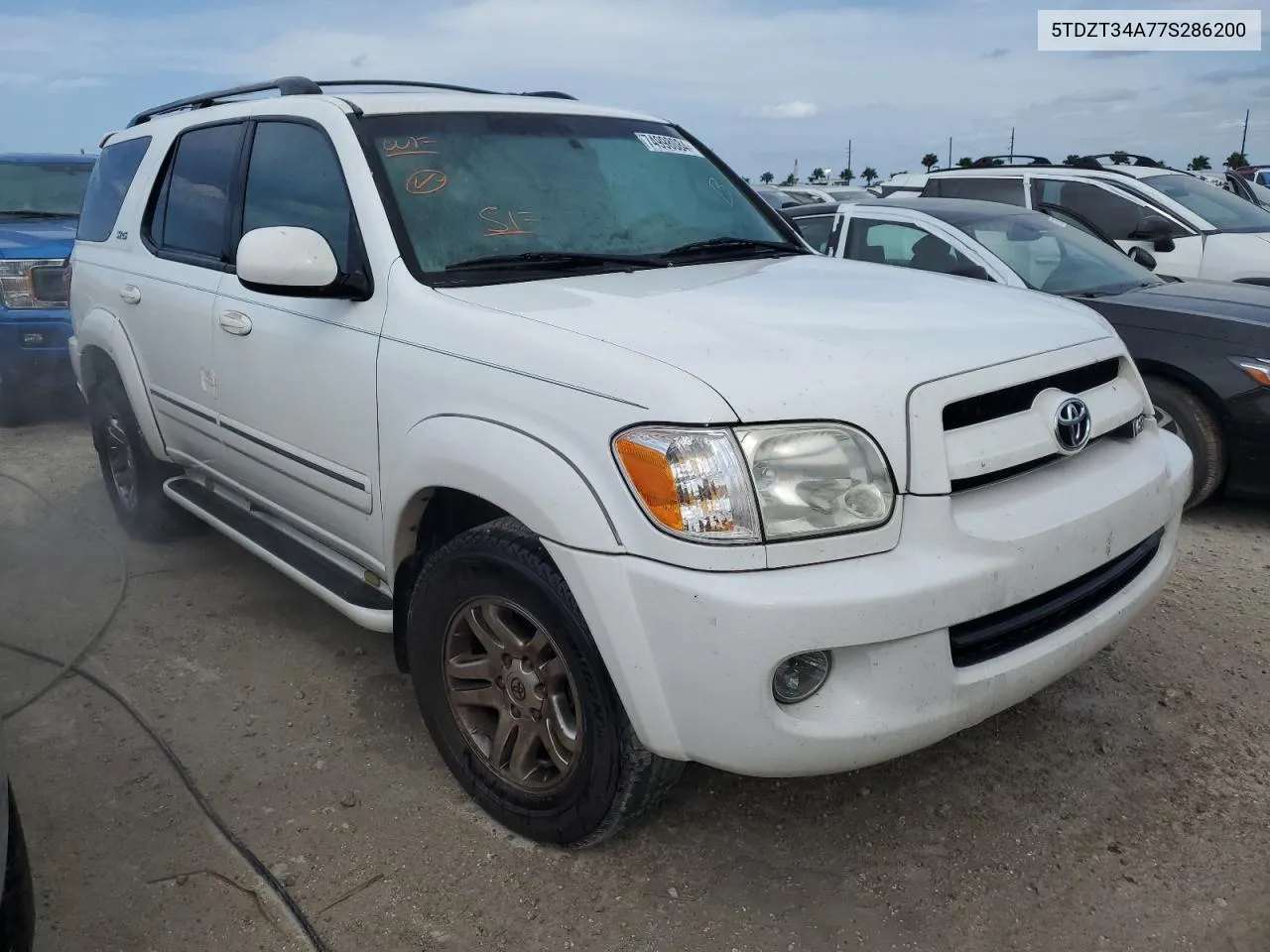 2007 Toyota Sequoia Sr5 VIN: 5TDZT34A77S286200 Lot: 74998084