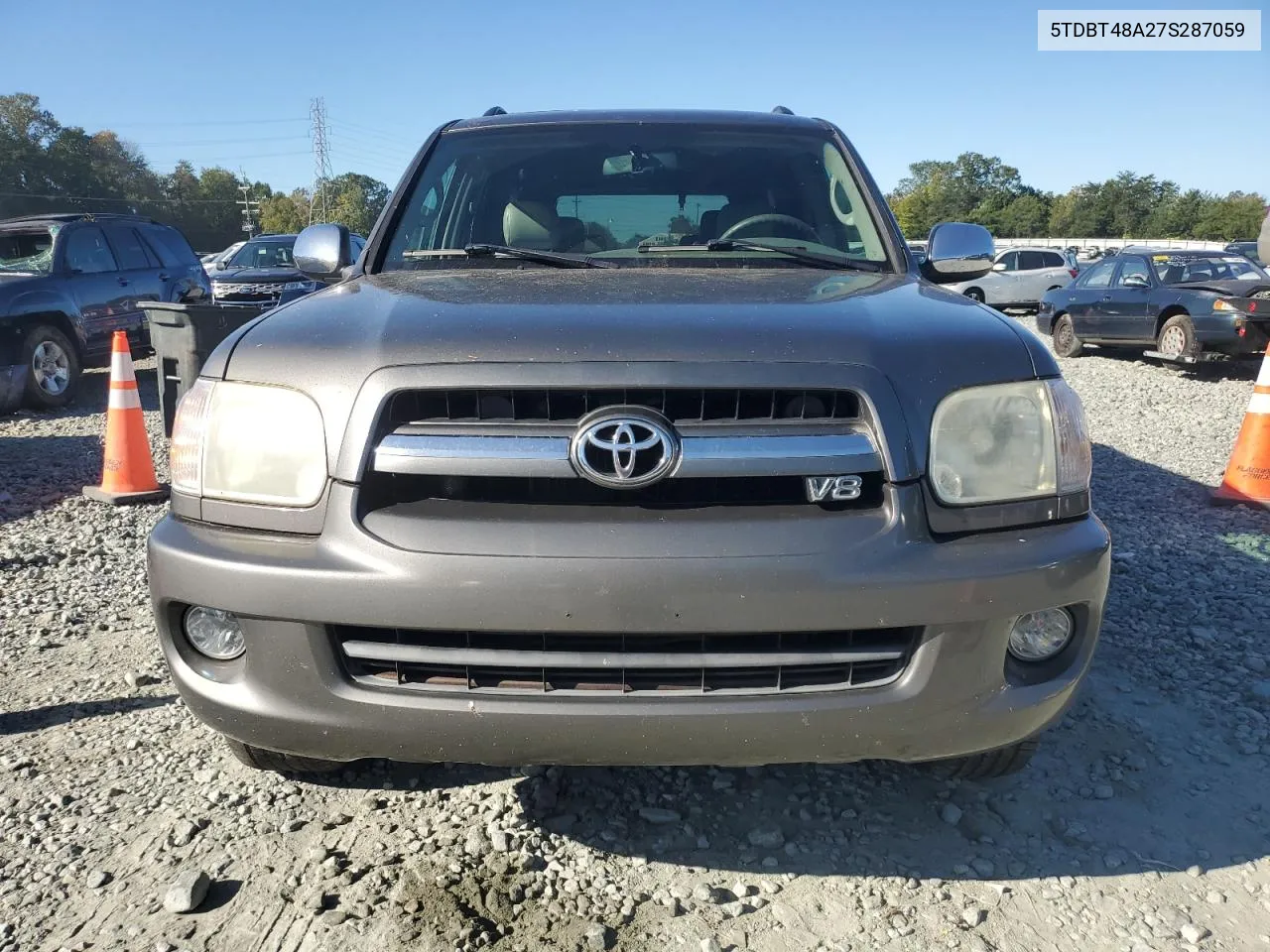 2007 Toyota Sequoia Limited VIN: 5TDBT48A27S287059 Lot: 75023624