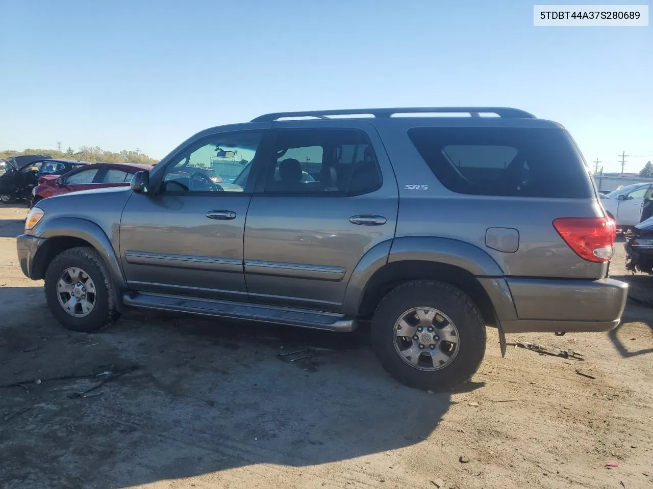 2007 Toyota Sequoia Sr5 VIN: 5TDBT44A37S280689 Lot: 76130354