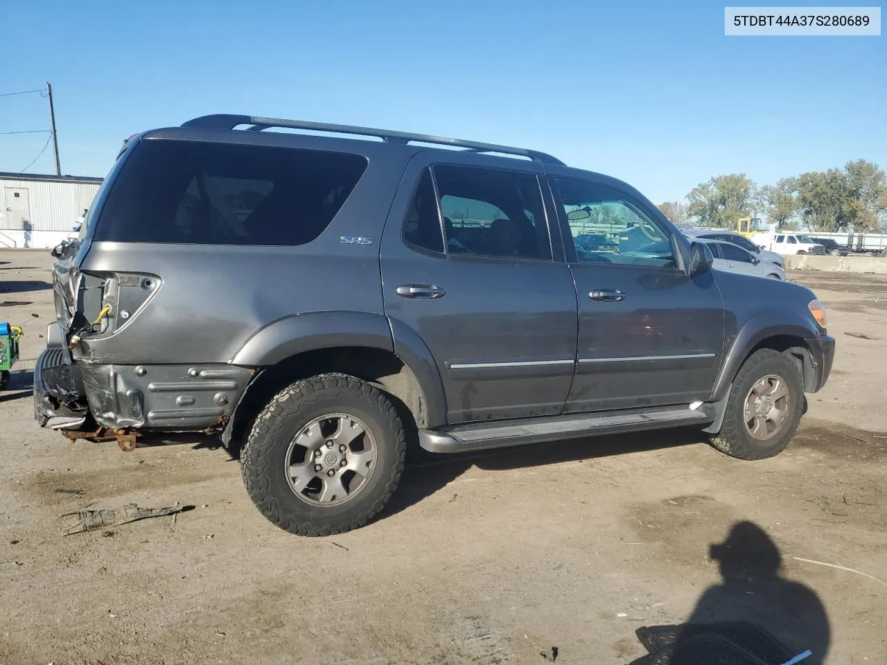 2007 Toyota Sequoia Sr5 VIN: 5TDBT44A37S280689 Lot: 76130354