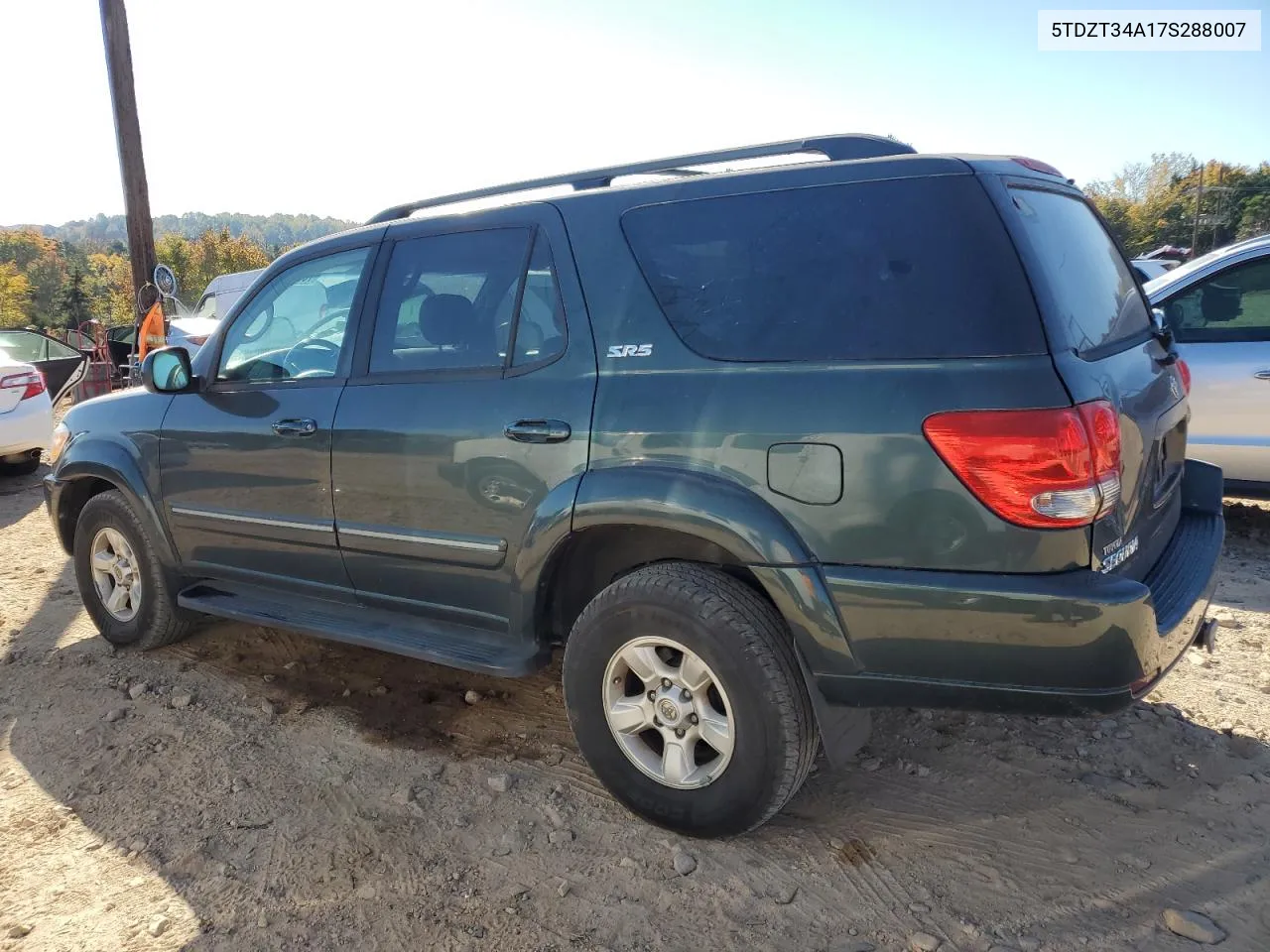 2007 Toyota Sequoia Sr5 VIN: 5TDZT34A17S288007 Lot: 76681424