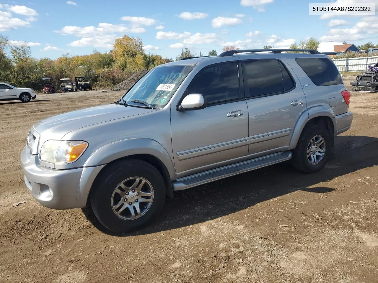 2007 Toyota Sequoia Sr5 VIN: 5TDBT44A87S292322 Lot: 76821364