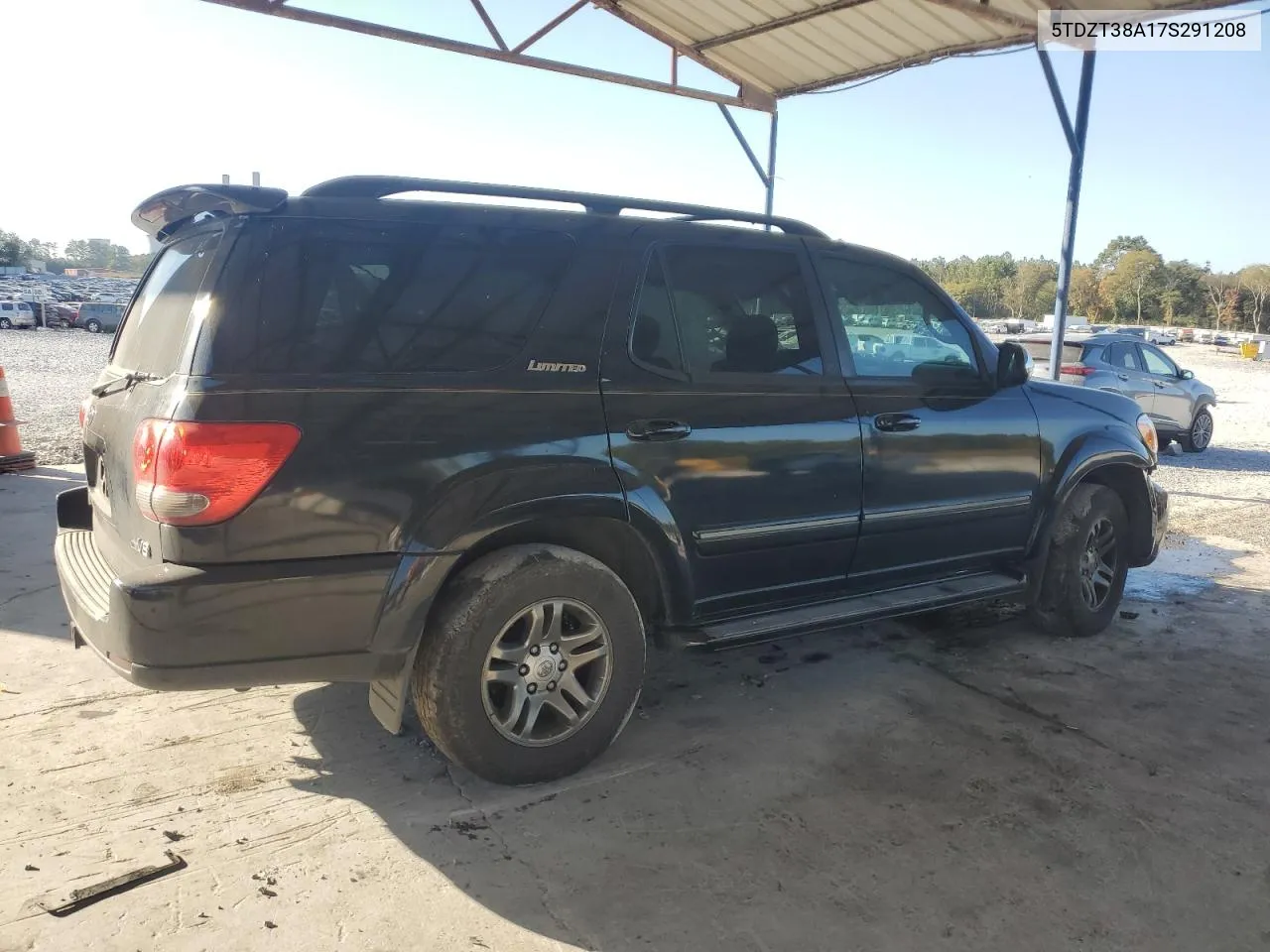 2007 Toyota Sequoia Limited VIN: 5TDZT38A17S291208 Lot: 77163874