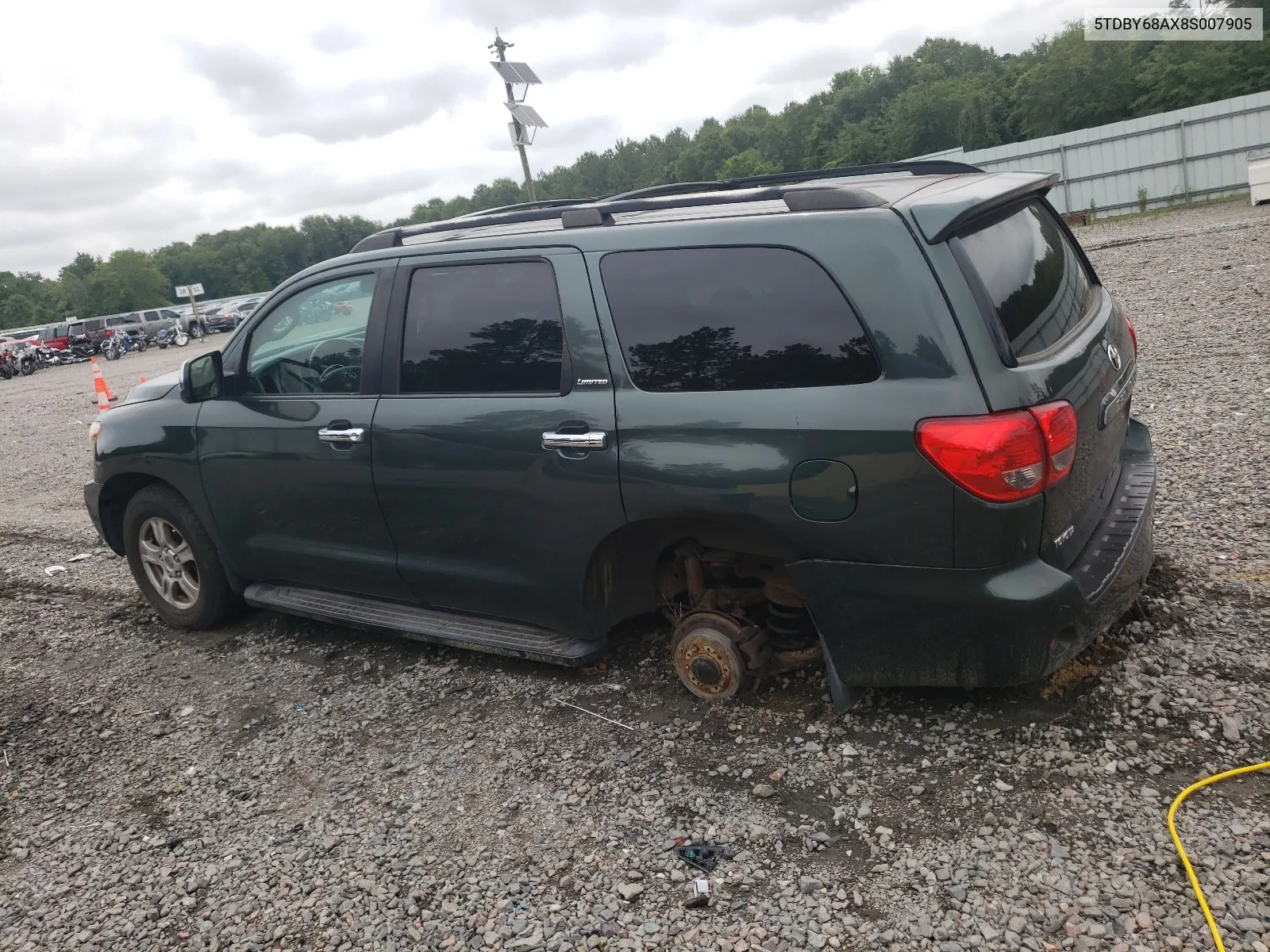 2008 Toyota Sequoia Limited VIN: 5TDBY68AX8S007905 Lot: 58069524