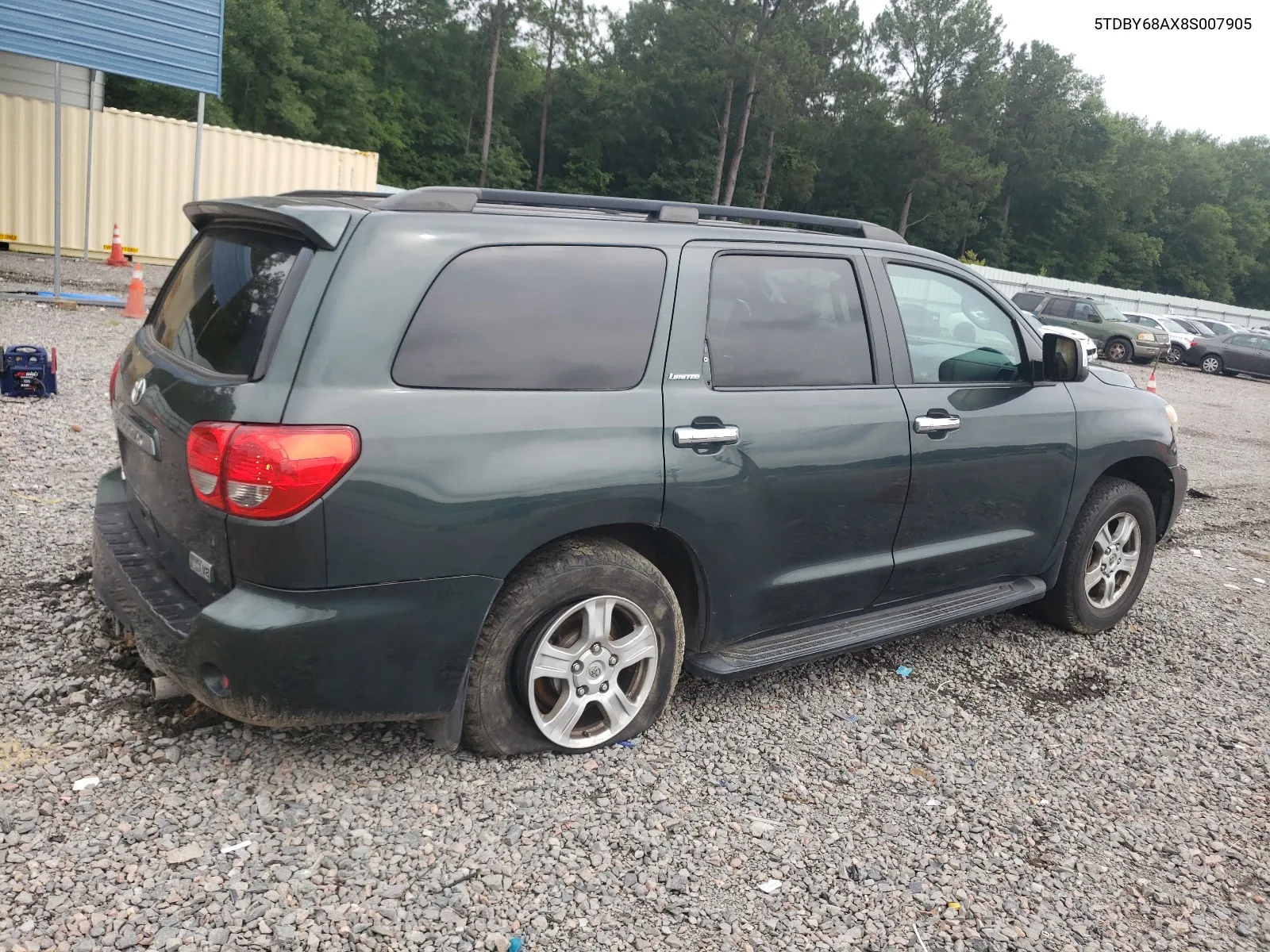 2008 Toyota Sequoia Limited VIN: 5TDBY68AX8S007905 Lot: 58069524