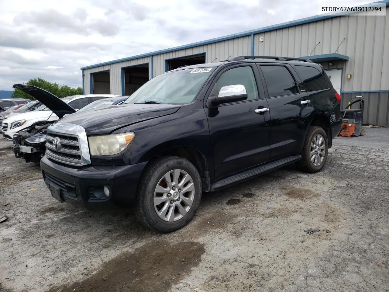 2008 Toyota Sequoia Platinum VIN: 5TDBY67A68S012794 Lot: 60875484