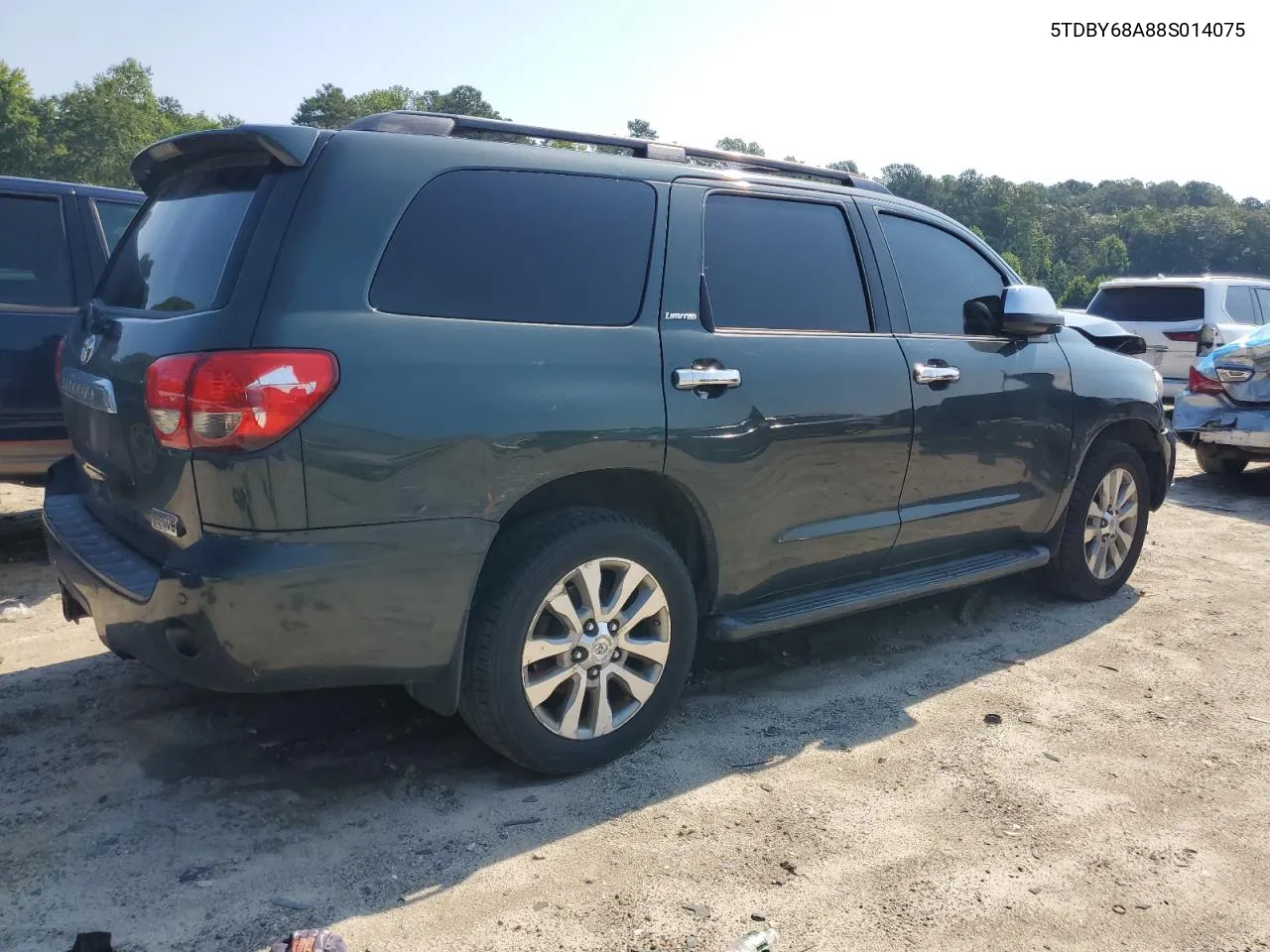 2008 Toyota Sequoia Limited VIN: 5TDBY68A88S014075 Lot: 62247444