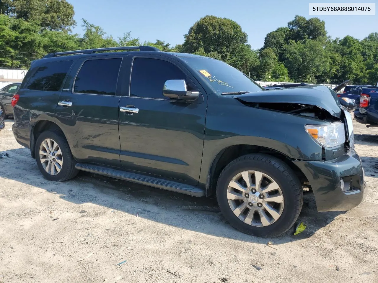 2008 Toyota Sequoia Limited VIN: 5TDBY68A88S014075 Lot: 62247444